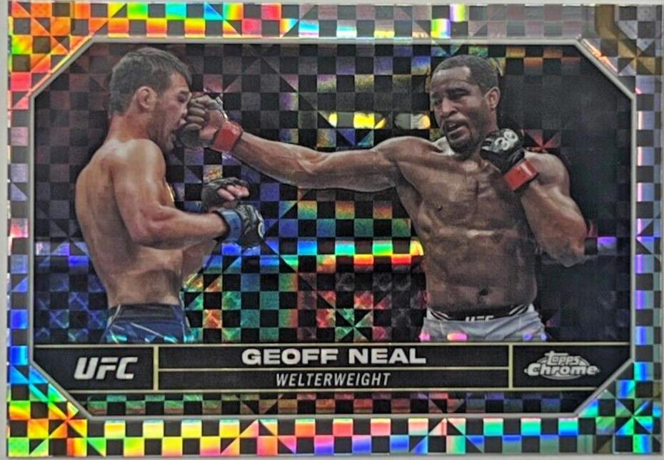 Geoff Neal 2024 Topps Chrome UFC Base #67 X-Fractor