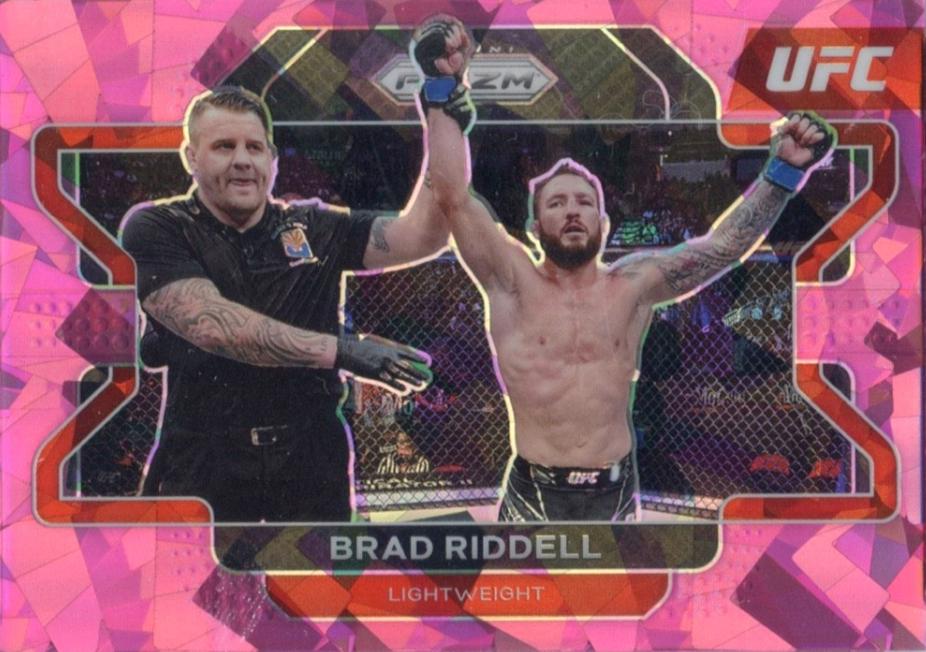 Brad Riddell 2022 Panini Prizm UFC Base #37 Pink Ice