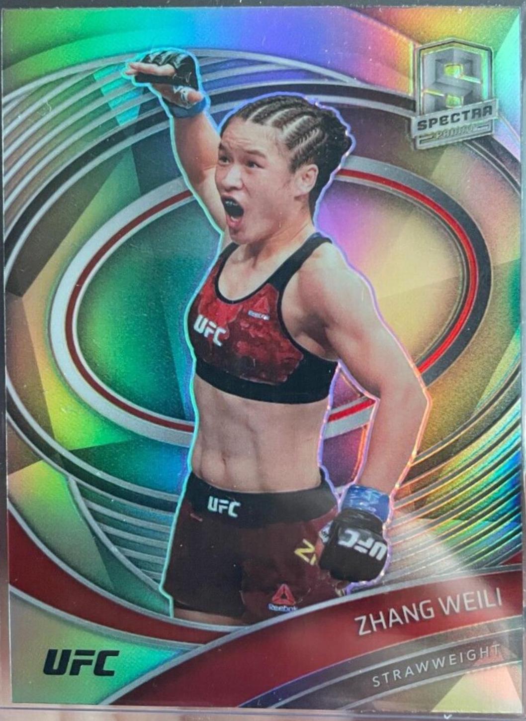 Zhang Weili 2021 Panini Chronicles UFC Base Spectra #284 Silver