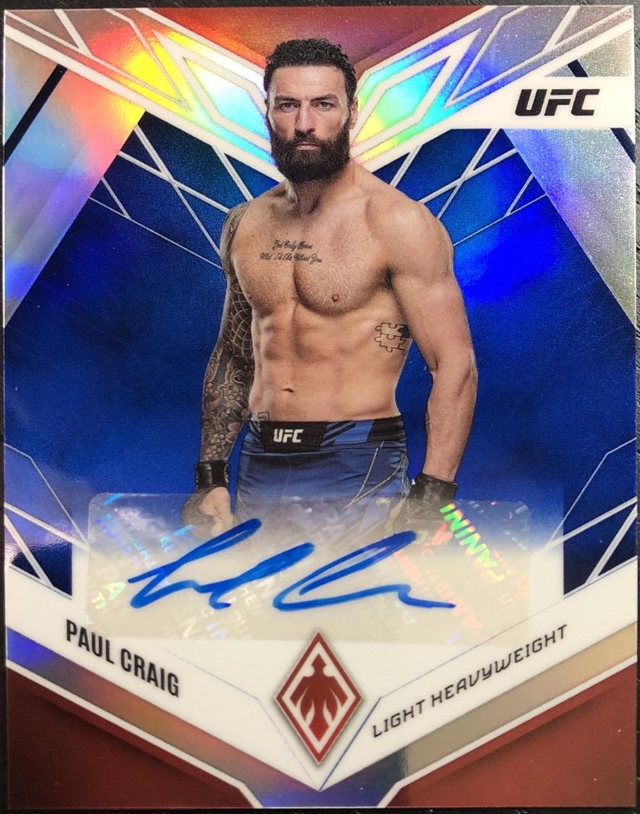 Paul Craig 2023 Panini Chronicles UFC Phoenix Autographs #32 Blue