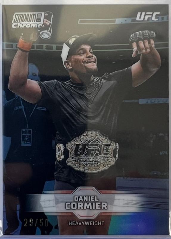 Daniel Cormier 2026 Topps Stadium Club UFC Chrome Base #CB-59 Blue Refractor