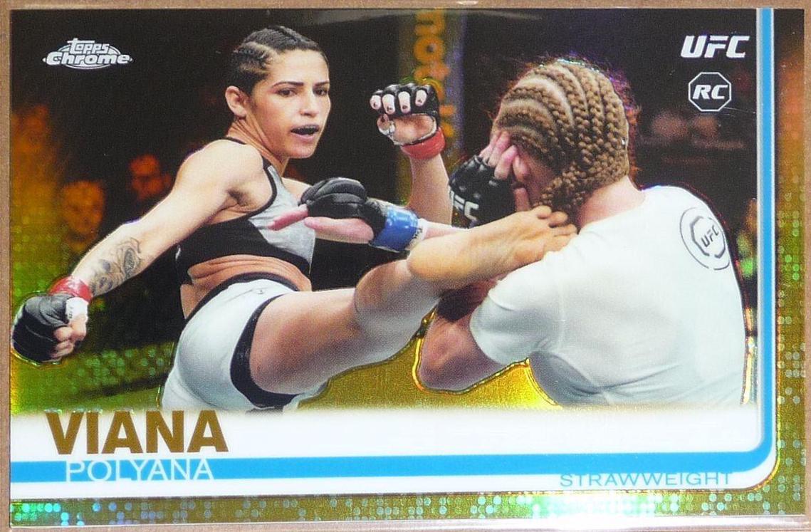 Polyana Viana 2019 Topps Chrome UFC Base #33 Gold