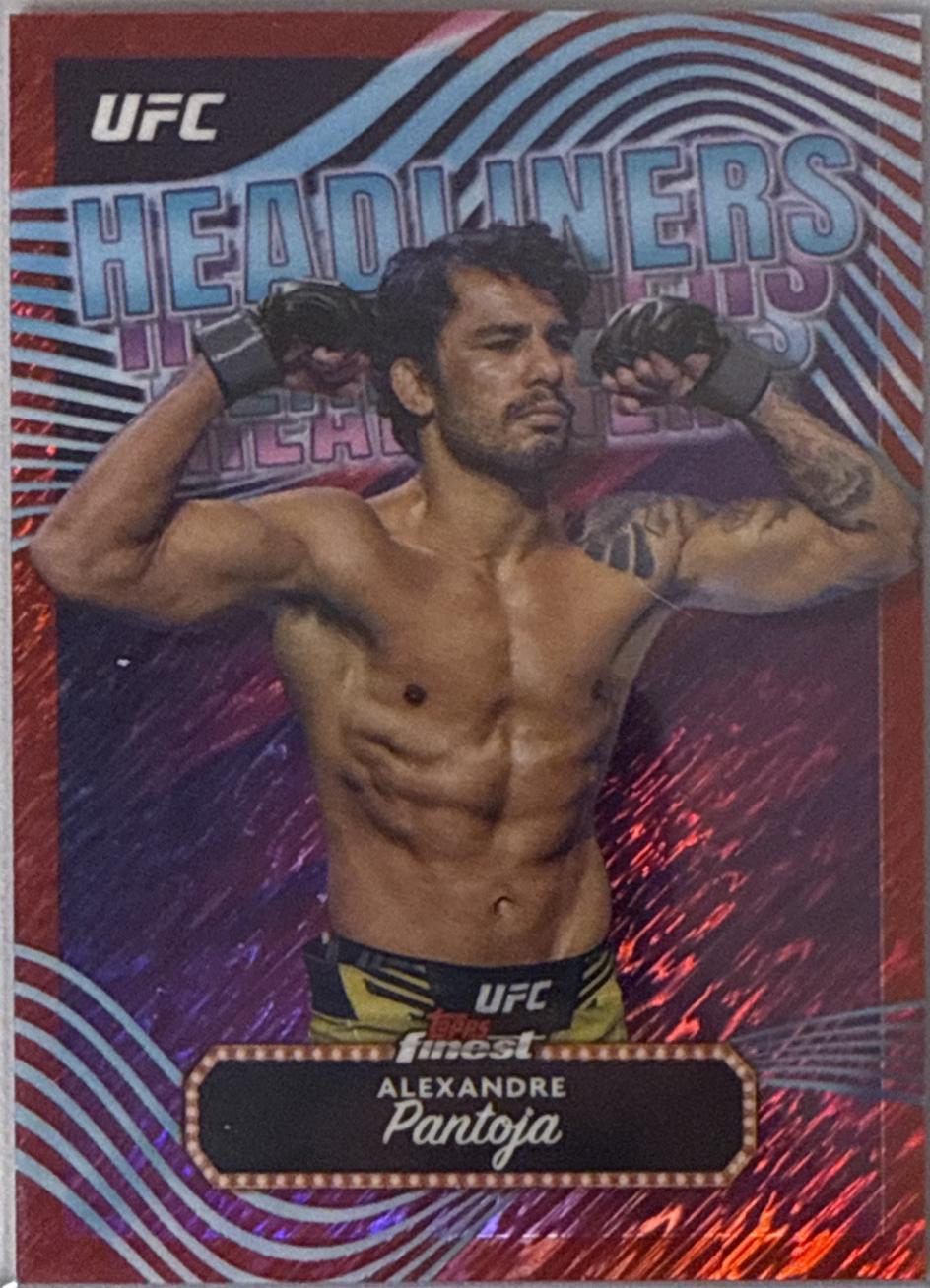 Alexandre Pantoja 2024 Topps Finest UFC Headliners #HDL-15 Red Shimmer Refractor