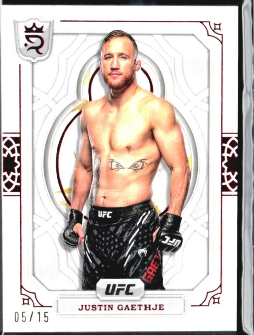 Justin Gaethje 2024 Topps Royalty UFC Base #76 Red