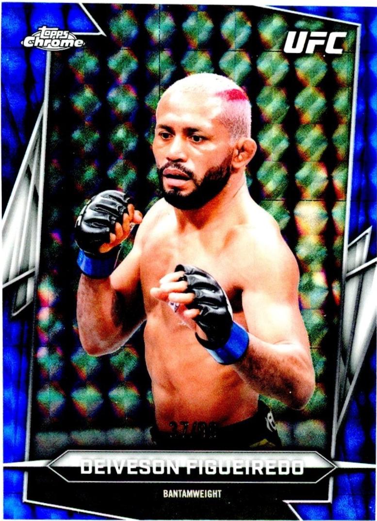 Deiveson Figueiredo 2026 Topps Chrome UFC Base #89 Blue Geometric Refractor