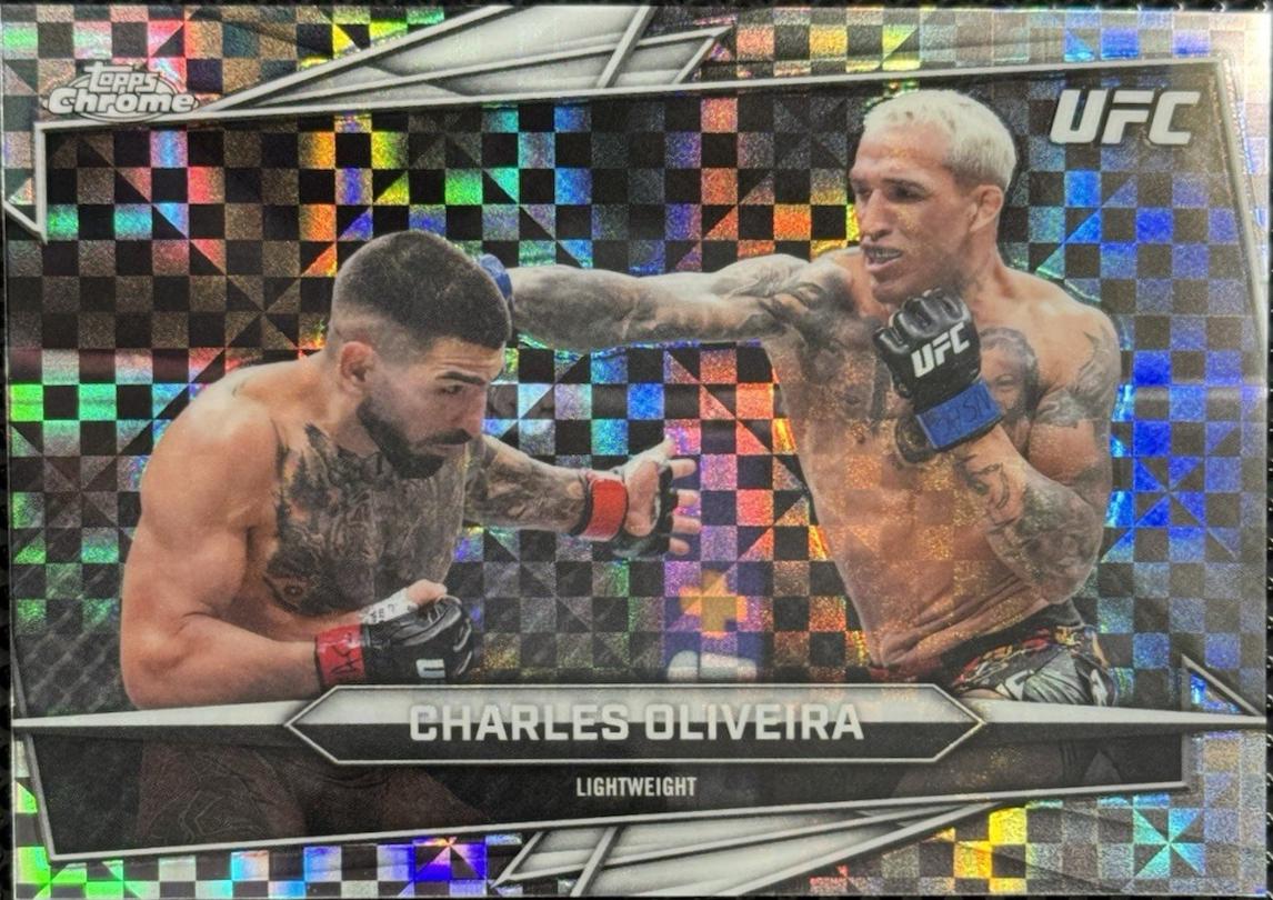 Charles Oliveira 2026 Topps Chrome UFC Base #150 X-fractor