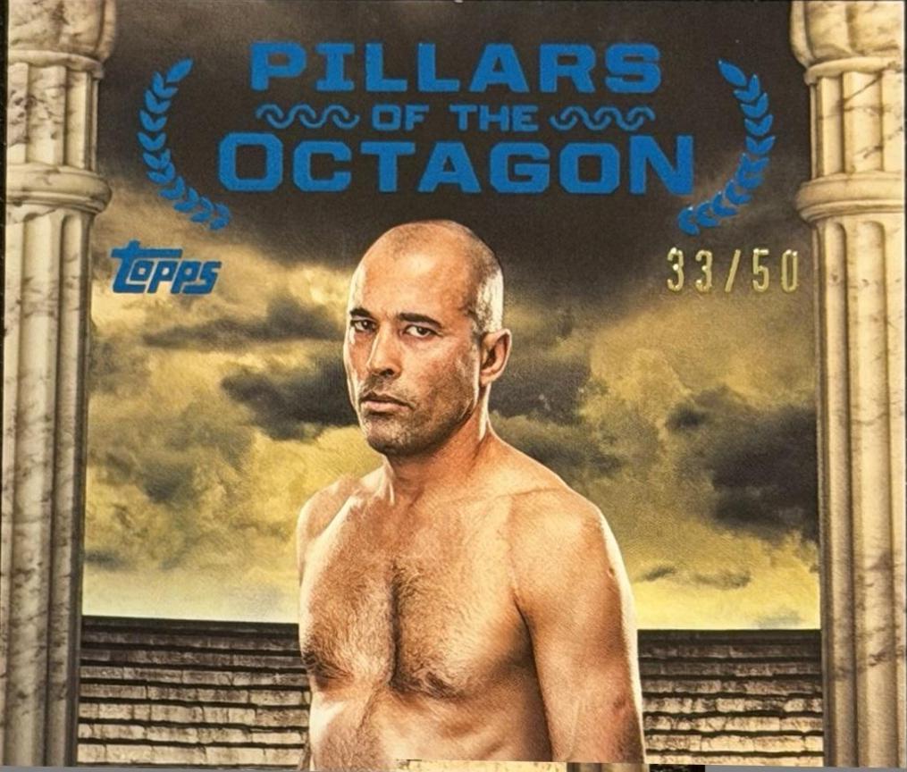 Royce Gracie 2024 Topps Knockout UFC Pillars of the Octagon Autographs #PTG-RGE Blue