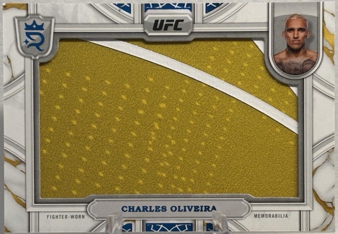 Charles Oliveira 2024 Topps Royalty UFC Relic Jewels #RCJ-14 Blue