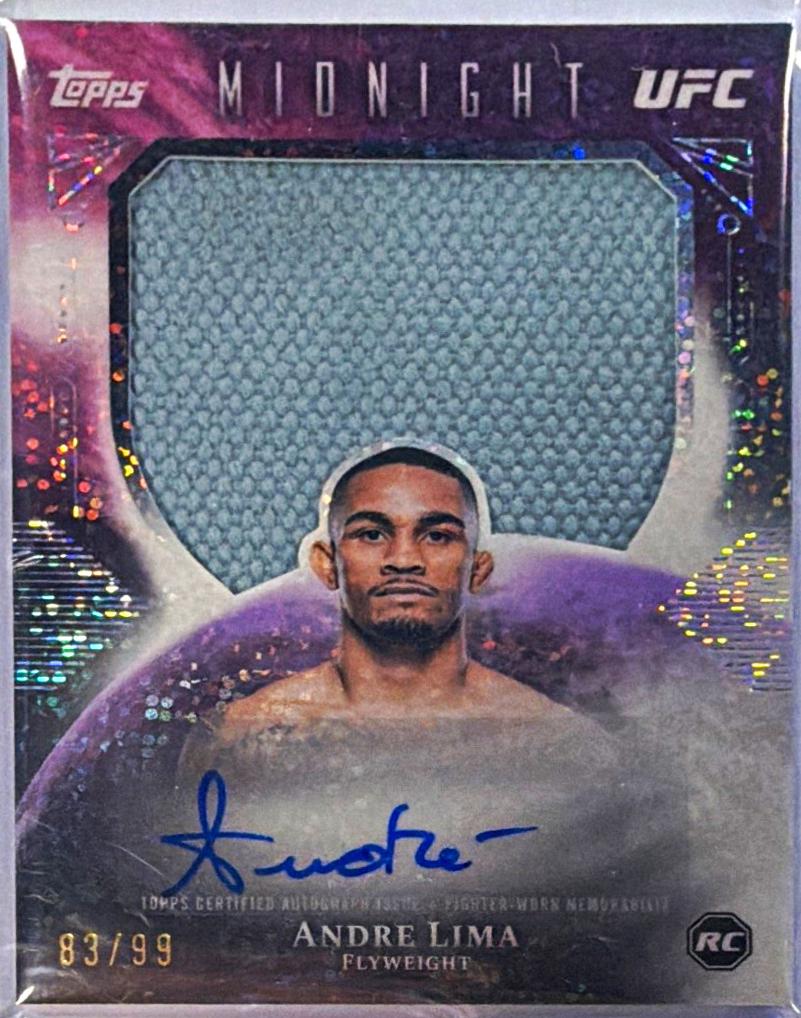 Andre Lima 2026 Topps Midnight UFC Rookie Relic Autographs #RRA-AL Twilight