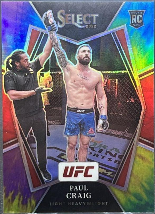 Paul Craig 2022 Panini Select UFC Premier Level #195 Tie Dye