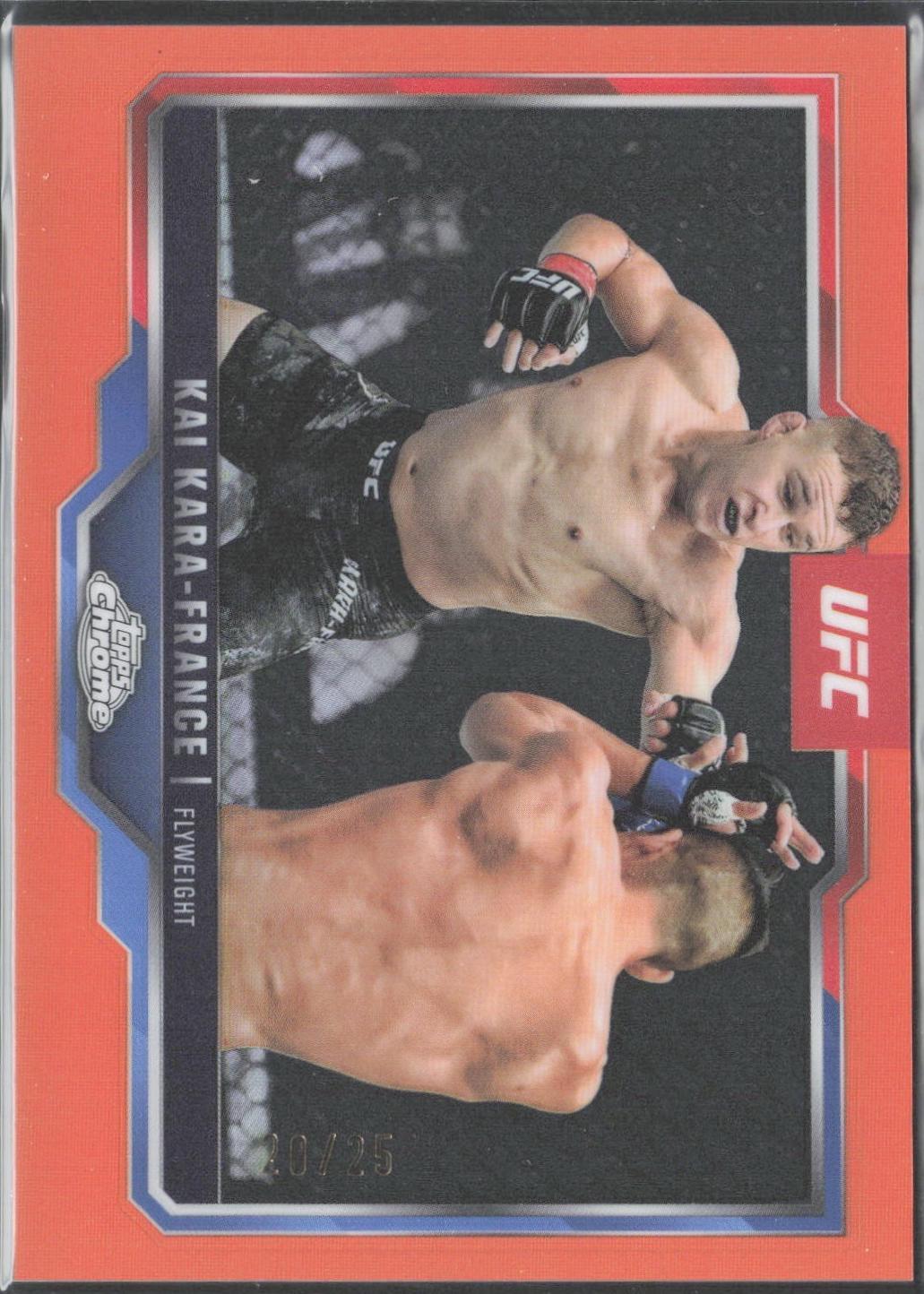 Kai Kara-France 2025 Topps Chrome UFC Base #81 Orange Refractor