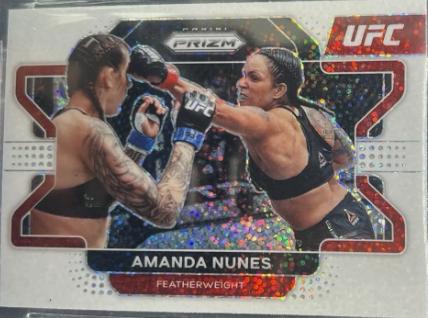 Amanda Nunes 2022 Panini Prizm UFC Base #65 White Sparkle