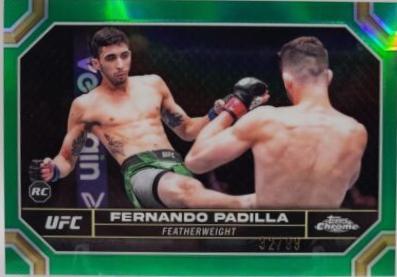 Fernando Padilla 2024 Topps Chrome UFC Base #35 Green Refractor