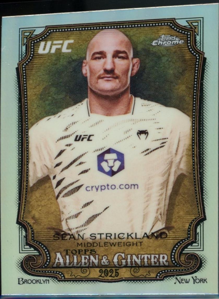 Sean Strickland 2026 Topps Chrome UFC Allen & Ginter #AG-4 Refractor