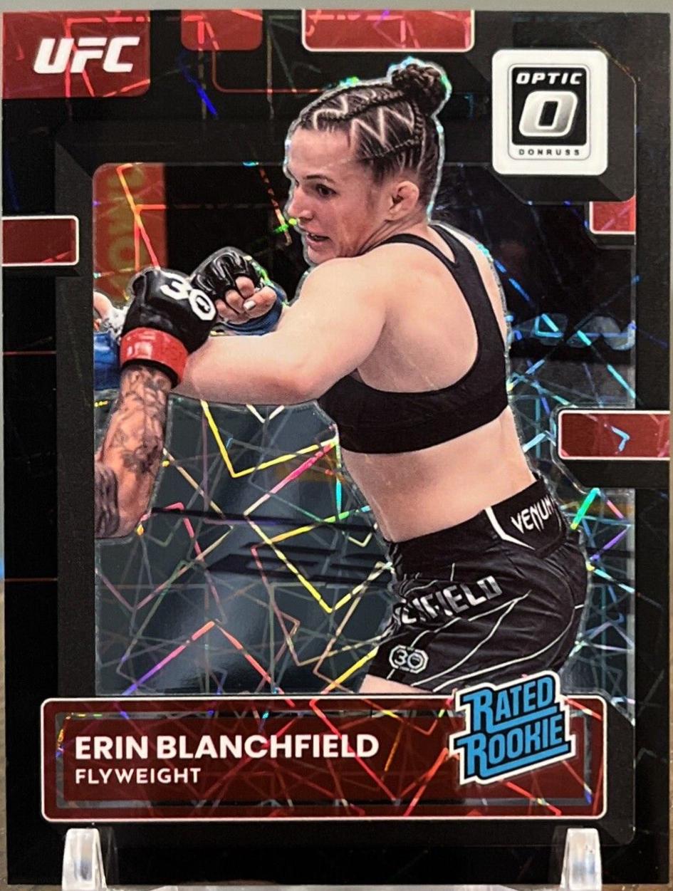 Erin Blanchfield 2023 Panini Donruss Optic UFC Base #124 Black Velocity