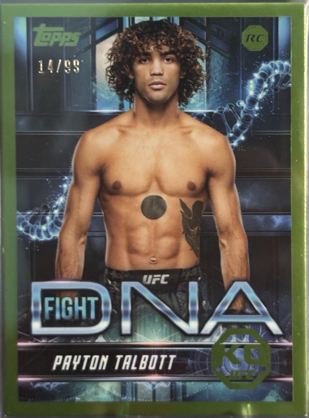 Payton Talbott 2025 Topps Knockout UFC Base #37 Lime Green