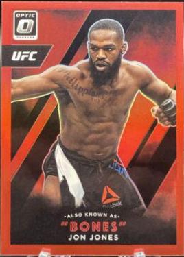 Jon Jones 2022 Panini Donruss Optic UFC Also Known As #18 Red