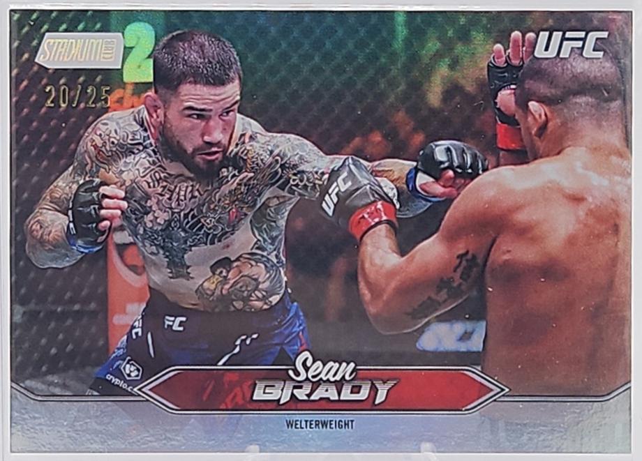 Sean Brady 2025 Topps Stadium Club UFC Base #129 Rainbow