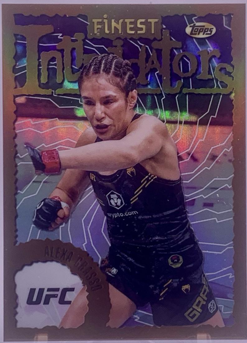 Alexa Grasso 2024 Topps Finest UFC Intimidators #INT-2 Refractor