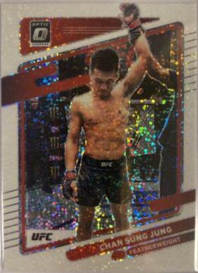 Chan Sung Jung 2022 Panini Donruss Optic UFC Base #78 Purple Velocity