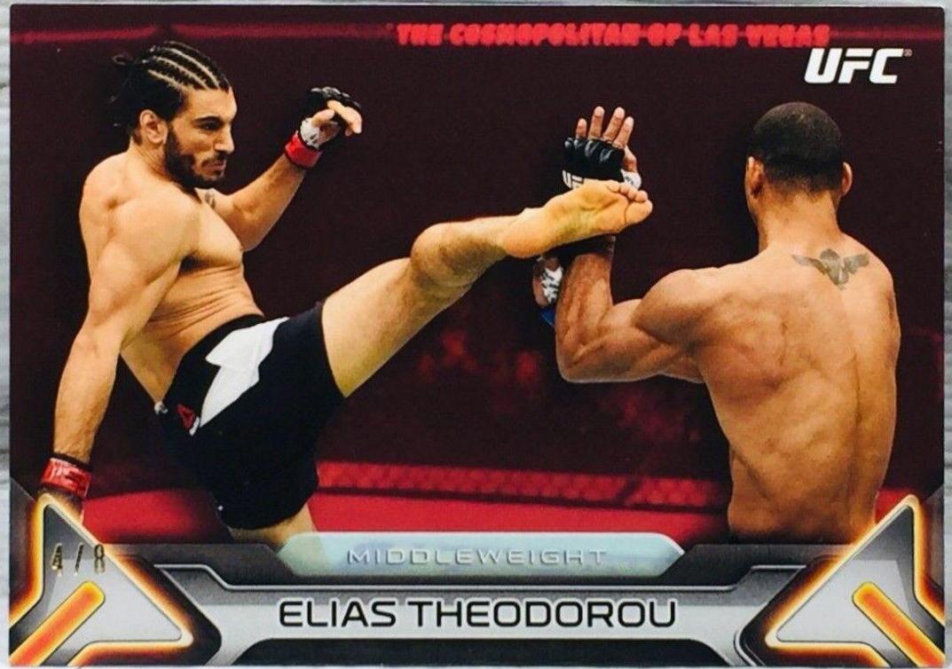 Elias Theodorou 2016 Topps UFC Knockout Base #76 Red