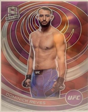 Dominick Reyes 2023 Panini Chronicles UFC Base Spectra #387 Purple