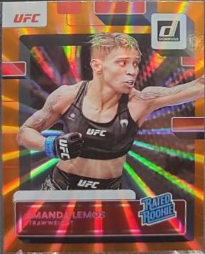 Amanda Lemos 2023 Panini Donruss UFC Base #219 Orange Laser