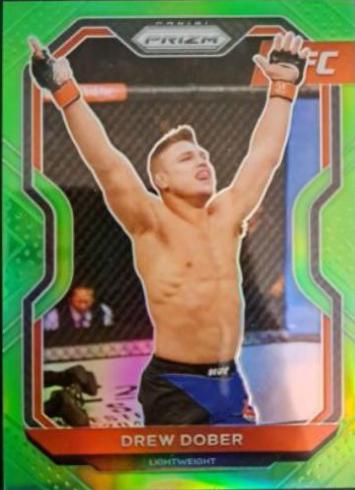 Drew Dober 2021 Panini Prizm UFC Base #22 Neon Green
