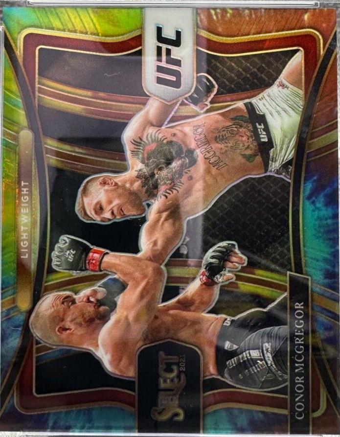 Conor McGregor 2021 Panini Select UFC Octagonside #284 Tie Dye