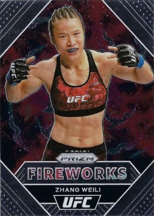 Zhang Weili 2021 Panini Prizm UFC Fireworks #15 Black