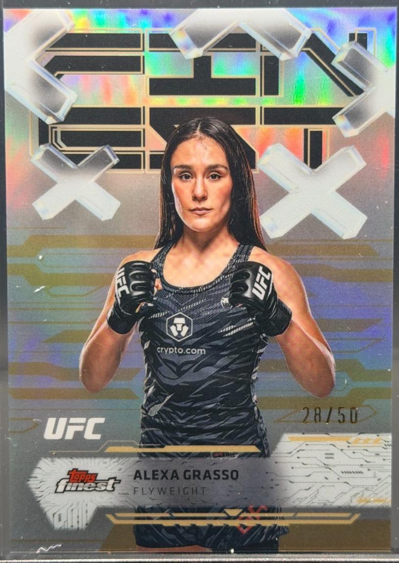 Alexa Grasso 2025 Topps Finest UFC Base Common #19 Gold Refractor