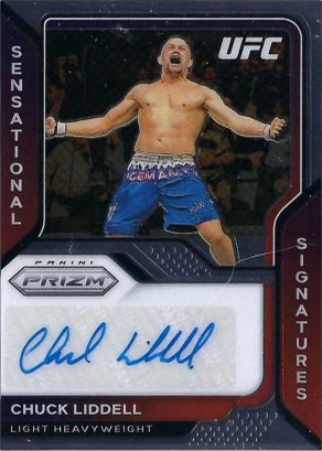 Chuck Liddell 2021 Panini Prizm UFC Sensational Signatures #15 Black