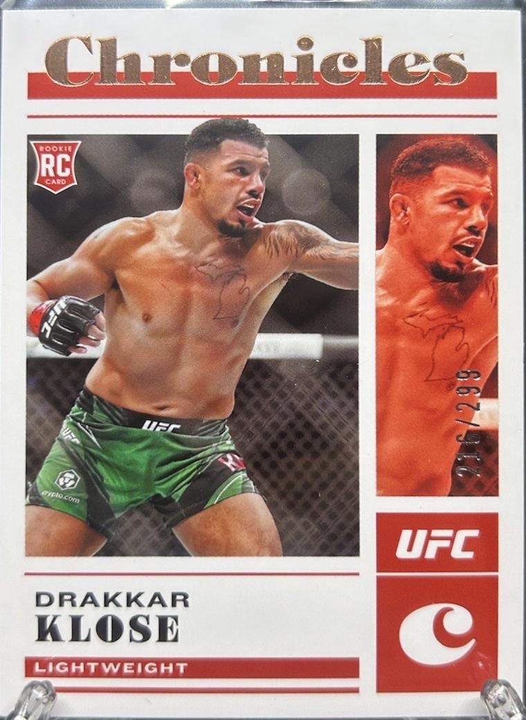 Drakkar Klose 2023 Panini Chronicles UFC Base Chronicles #98 Bronze