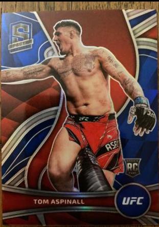 Tom Aspinall 2022 Panini Chronicles UFC Base Spectra #388 Blue