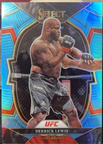 Derrick Lewis 2023 Panini Select UFC Concourse #72 Light Blue