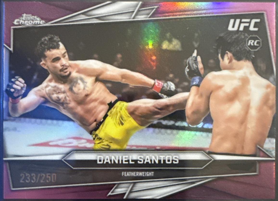 Daniel Santos 2026 Topps Chrome UFC Base #137 Pink Refractor