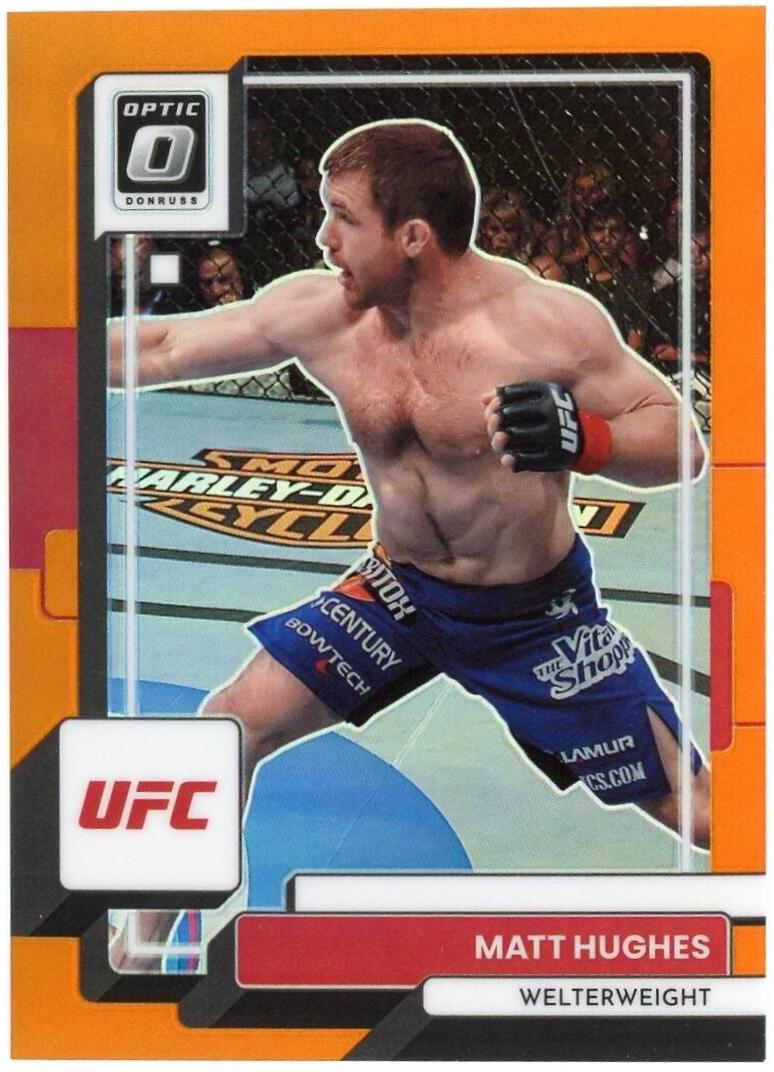 Matt Hughes 2023 Panini Donruss Optic UFC Base #100 Orange