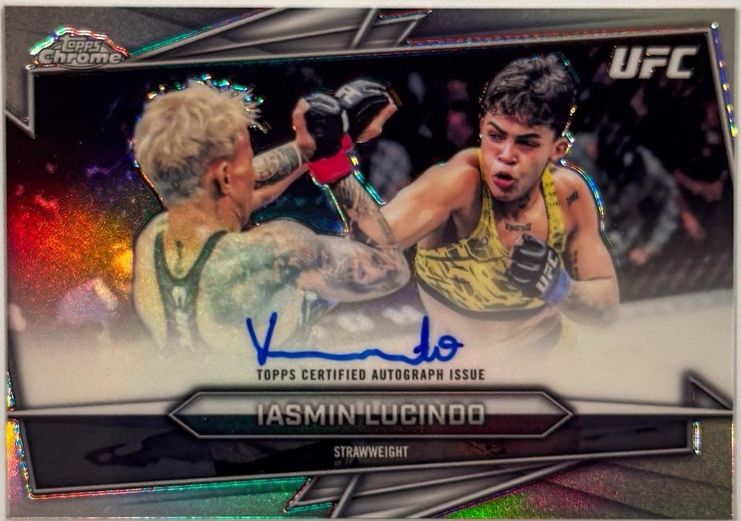Iasmin Lucindo 2026 Topps Chrome UFC Base Autographs #BAV-IL Refractor