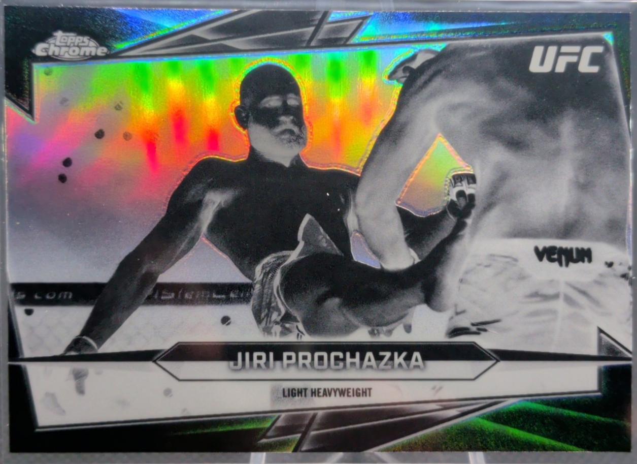 Jiri Prochazka 2026 Topps Chrome UFC Base #42 Negative Refractor