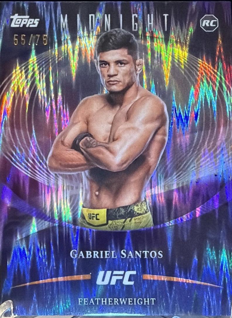 Gabriel Santos 2026 Topps Midnight UFC Base #24 Dusk