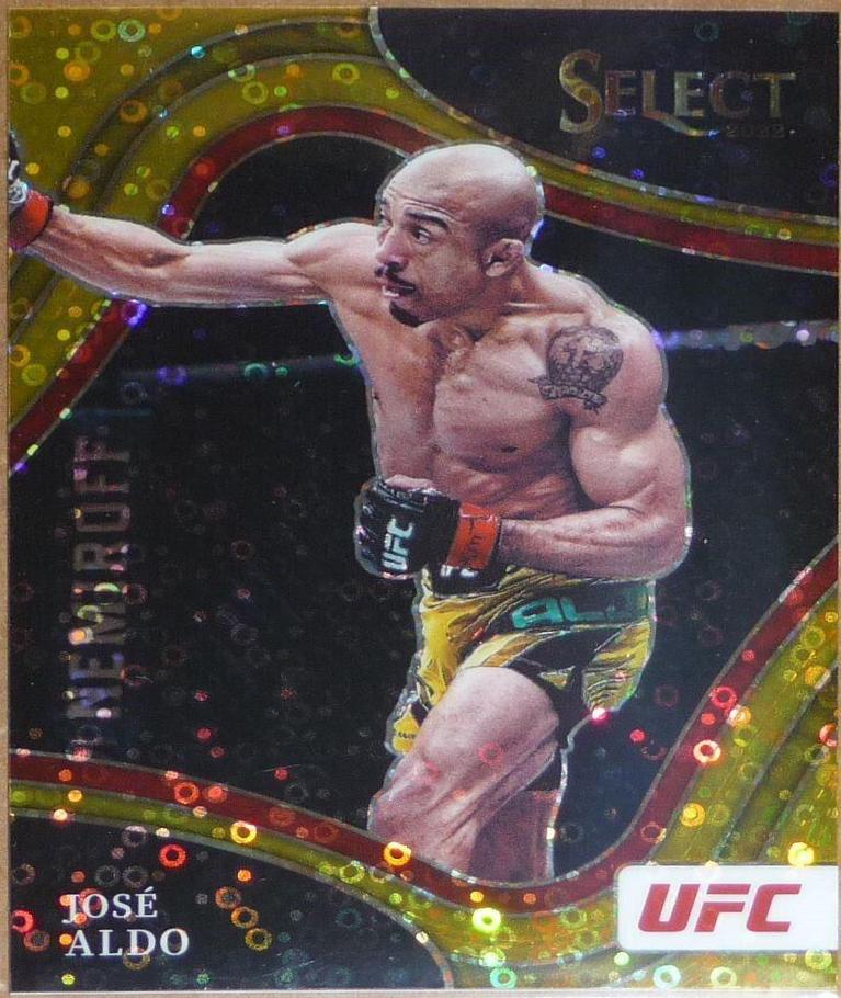 José Aldo 2022 Panini Select UFC Octagonside #235 Gold Disco