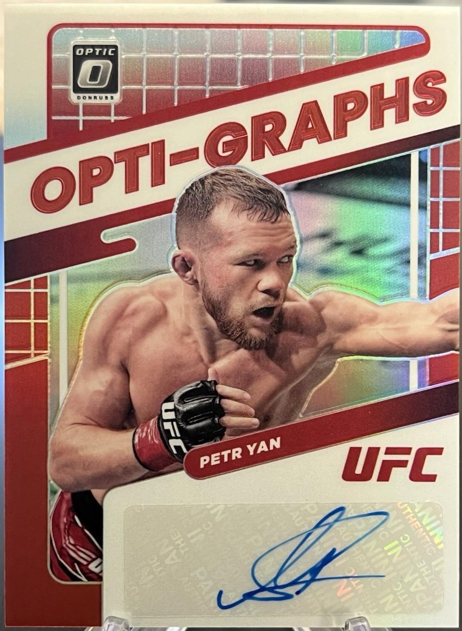 Petr Yan 2022 Panini Donruss Optic UFC Opti-Graphs #12 Red
