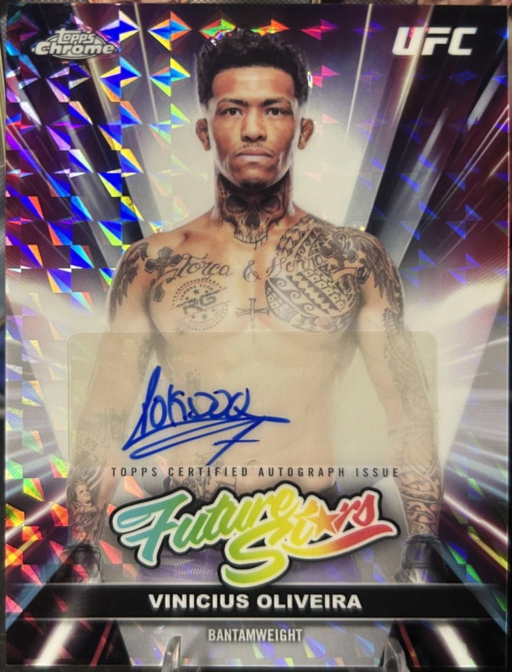 Vinicius Oliveira 2026 Topps Chrome UFC Future Stars Autographs #FSA-VO Geometric Refractor