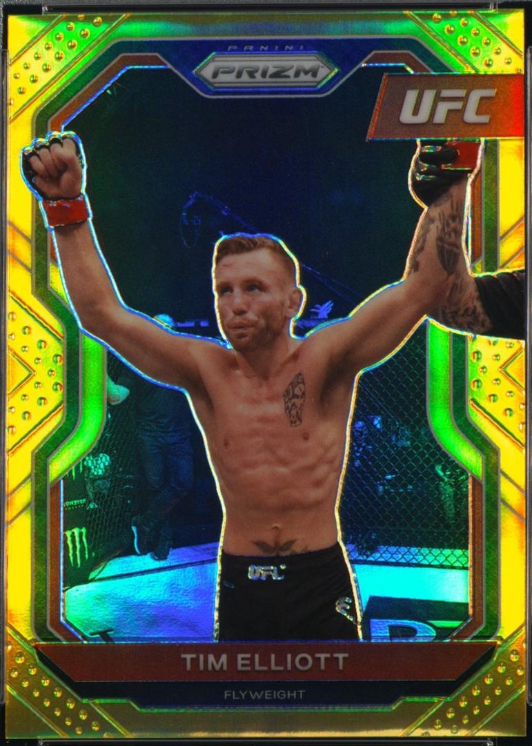 Tim Elliott 2021 Panini Prizm UFC Base #40 Gold