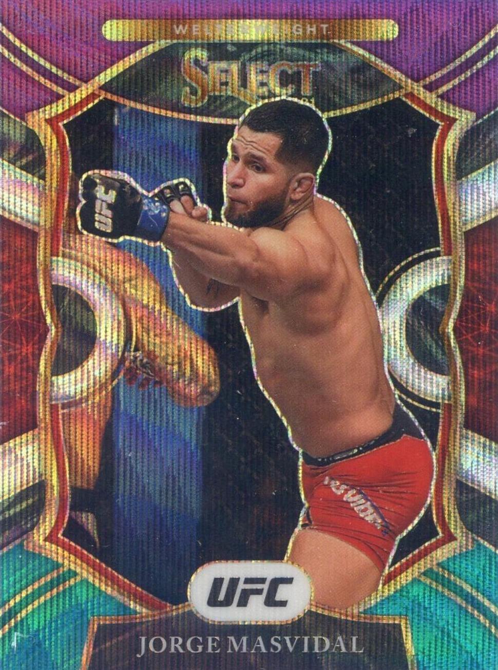 Jorge Masvidal 2021 Panini Select UFC Concourse #55 Tri Color