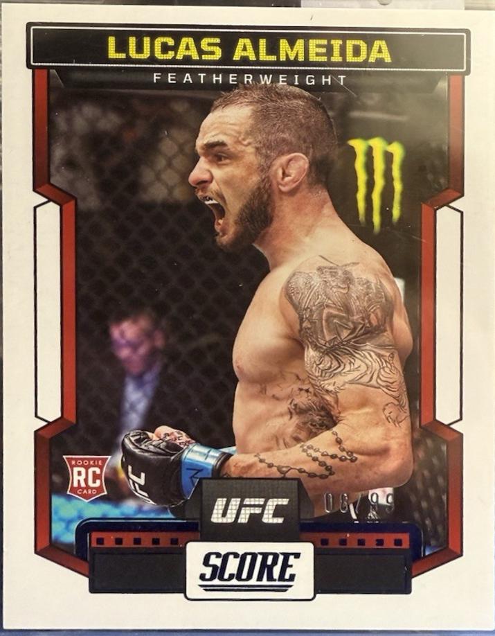Lucas Almeida 2023 Panini Chronicles UFC Base Score #198 Blue