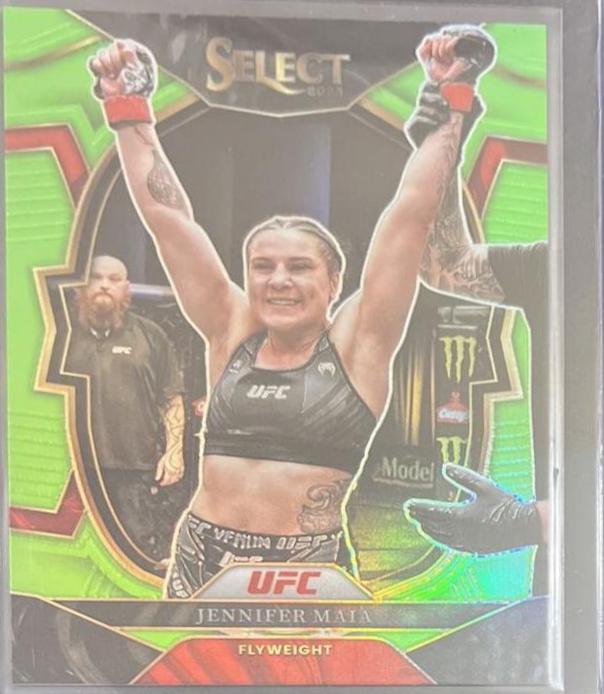 Jennifer Maia 2023 Panini Select UFC Concourse #36 Neon Green