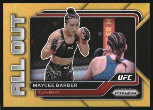 Maycee Barber 2023 Panini Prizm UFC All Out #25 Gold