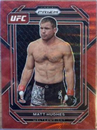 Matt Hughes 2023 Panini Prizm UFC Base #142 Ruby Wave