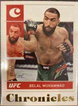 Belal Muhammad 2022 Panini Chronicles UFC Base Chronicles #36 Gold